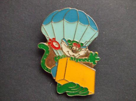 Tijger in heteluchtballon